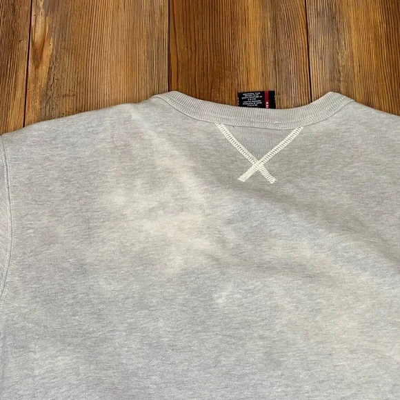 Vintage Polo Ralph Lauren Jeans Co Spell out Gray Sweatshirt Size XXL with Flaws - Picture 10 of 11